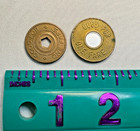 2 New York Transit Subway Tokens From 1980s