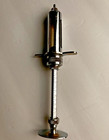 Vintage O m  Franklin Veterinary Syringe 10cc Multi-dose Metal Glass Antique