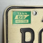 1968 1969 1966 Tennessee License Plate     Shelby Co     Original Vintage Car Tag