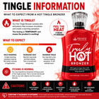 Hempz Truly Hot Bronzer Tingle Sizzling Dark Tanning Bed Lotion Indoor Outdoor