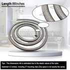 Dg63-00255b Gas Range Oven Door Gasket Seal 86  Long  27 Mounting Clips -   