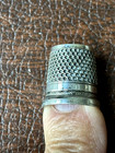 Vintage  Open Top Silver Thimble  Size 7