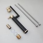 Swivel Spout Bathroom Sink Faucet Single Handle hole Mixer Deck Mount Brass Tap