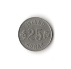 1963 Iceland - 25 Aurar - 924 - Copper Nickel - 2 4g