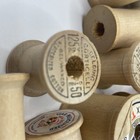 Lot Of 60 Vintage Wooden Thread Spools Empty In Various Brands   Sizes Crafting