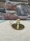 Vintage Baldwin Brass Chamberstick Candle Holder Finger Loop Handle No  7105 Usa