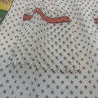 Vintage Retro Christmas Half Apron Handmade  Nylon  White  Green  Stars