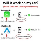 2026 Carplay Adapter Wired To Wireless Carplay Android Auto Mirror Link 4-in-1