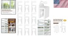 10-pack Durable Shutter Clips For Vinyl Shutter Repair   Cufflink Replacement