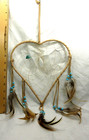 Native American Heart Dream Catcher  9 5 X 8 5  Turquoise  Cherokee  Coa  Dc27