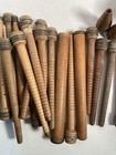 Wood Spools Bobbins Wooden Industrial 3 -10  Vintage Quills Mix Lot-30 