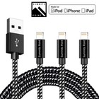 3 Pack Nylon Braided Usb Data Cable Charger Cord For Iphone 13 12 11 X 8 7 6