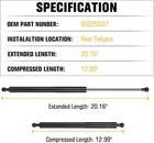 Liftgate Struts For Toyota Highlander 08-13 Rear Tailgate Shock Supports 2 Pcs