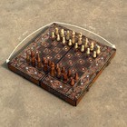 Backgammon Board And Chess Set From Lebanon With Wooden Chess Pieces