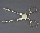 Quality Pair Of Georgian Hallmarked Silver Tongs Nips Rm Initials