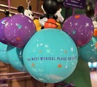 Disney Parks 2026 Castle Mickey Mouse Ear Glass Globe Christmas Ornament New