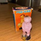 Vintage Working Bubbling Baby Boy Celluloid Novelty Toy With Box   1950 s Japan