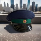 Vintage Soviet Russian Military Vokhr Security Officers Visor Hat  Cap Sz  58