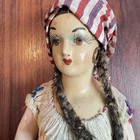 Vintage Latin Doll Antique Porcelain Gypsy Dress Worn 15   