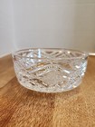 Bohemian Cut Crystal Dresser Jar 4 25  Wide X 2  High