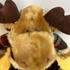 Dan Dee Collectors Choice 15   moose Plush Toy Christmas Plaid Sweater Corduroy