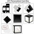 Black Card Box For Party 8 7  Black Gift Card Box Money Box For Birthday Wedd   