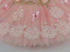 Pink Flowers Professional Ballet Tutu Skirt Costume Kid Girl Ballet Dance Dress