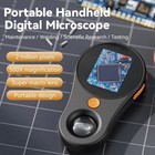500x Digital Microscope 2 0 Inch Video Coin Microscop With Magnifying Glass 200w