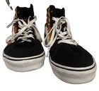 Vans Sk8-hi Flame Youth Size 6 Black Skate Shoes High Top Sneakers Unisex
