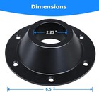 Jyincped 2 Pack Rv Table Base Mount camper Aluminum Black - 2 