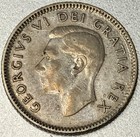 Canada 1948 Silver Dime 10 Cent Coin Low Mint 422k  Rare  Key Date           - St228