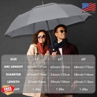 Ninemax Golf Umbrella 51 54 62 68 Inch Automatic Open Vented Windproof Grey