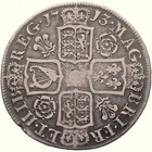 1713 Half Crown Anne Coin Uk Silver  mo3559- 
