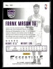2017-18 Panini Essentials  101 Frank Mason Iii Rookie Card Sacramento Kings