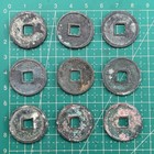 Lot Of 9 Pieces Ancient Chinese Coin Northern Song Dynasty Da Guan Tong Bao             