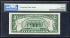 Fr  2301 1934  5 Mule    hawaii    Frn Federal Reserve Note Pmg Uncirculated-64epq