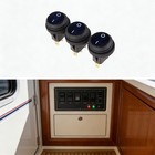 Blue Color Led 12v Car Boat On off Round Waterproof Rocker Toggle Switch 3pcs
