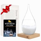 Storm Glass Weather Station - Cloud Storm Crystal Weather Forecast Bottle 