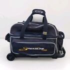 Storm Streamline Black 2 Bowling Ball Zippered Wheeled Roller Shoe Storage Bag