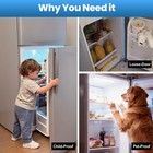 2 Pack Dual Mode Fridge Locks  Upgraded Proof Refrigerator Lock With Sticky A   