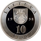 Lithuania 10 Litu 1998  Proof   lithuanian Cities - Vilnius 