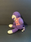 Dan Dee Sock Monkey Plush 10in Purple Pink Sweater Stuffed Toy Vintage