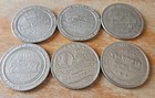 6 Assorted Vintage Collectable Las Vegas Casino Gaming Tokens