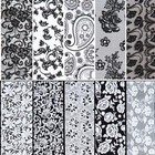 10 Rolls Lace Nail Foil Transfer Sheets  Holographic Decorations For Mix Lace