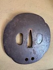 Japanese Metal Tsuba Signed Sword Guard Samurai Katana