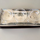 Lenox Tuscany Classics Collection Metal Tray With Three Glass Bowls 4 Pc Set