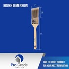2  Angle House Wall trim Paint Brush Set Home Exterior Or Interior Brushes