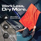 Microfiber Car Drying Towel 24x36 Crimson Double Sided Twisted Loop 1300 Gsm