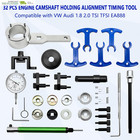 32pcs Engine Camshaft Holding Alignment Timing Tool Set For Vw Audi 1 8 2 0 Tsi