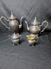 Stunning Vintage Oneida Silver Plated Ornate 4 Piece Tea Service Set